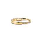 Tiffany Lock Bague en or jaune 18 carats et diamants