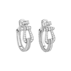 Boucles d'oreilles Force 10 Rise, grand modèle, pavé