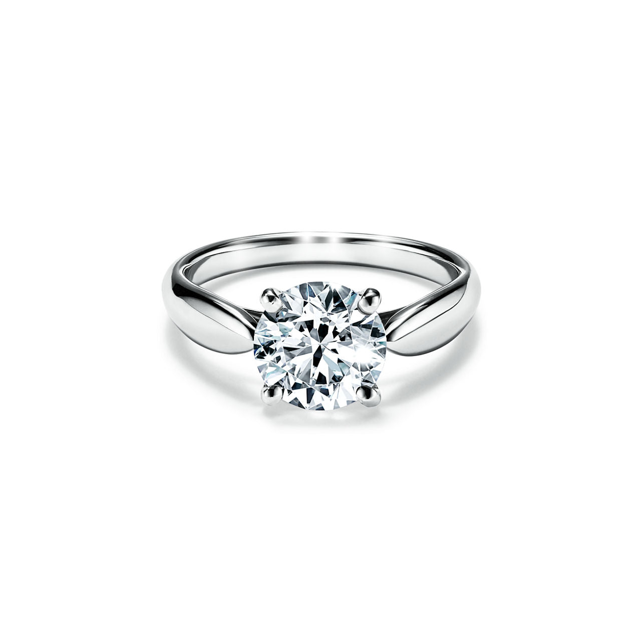 Tiffany Harmony® Bague de fiançailles taille brillant en platine 950 millièmes