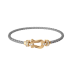 Bracelet Force 10, moyen modèle, semi-pavé