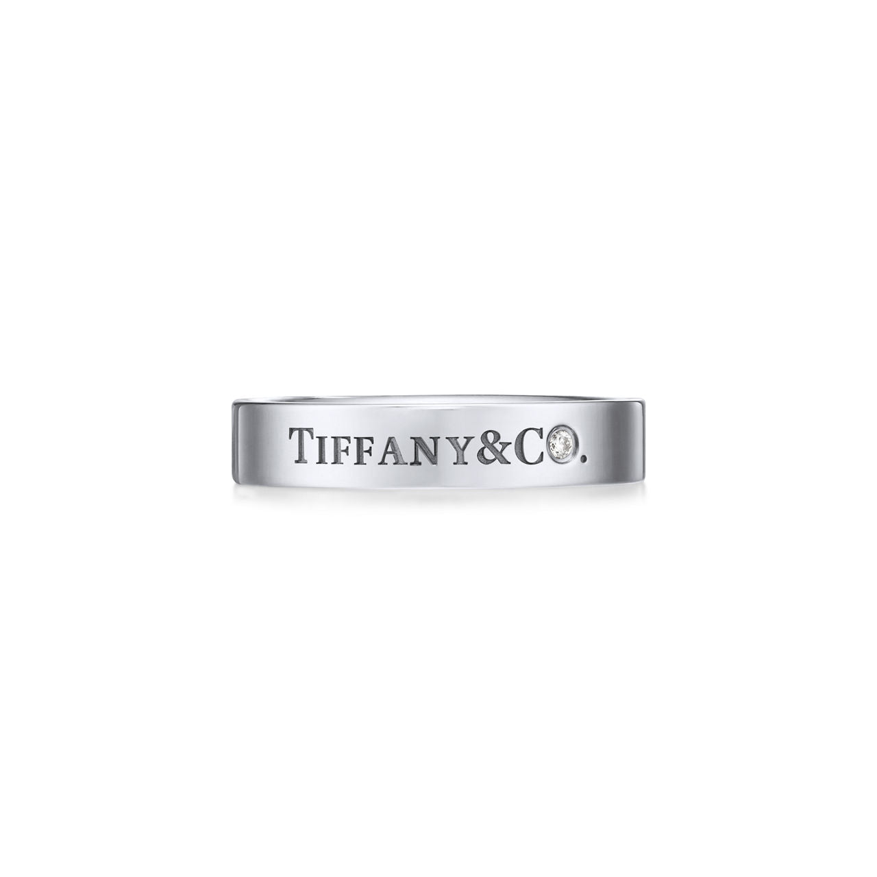 T&CO.® Alliance en platine 950 millièmes et diamant
