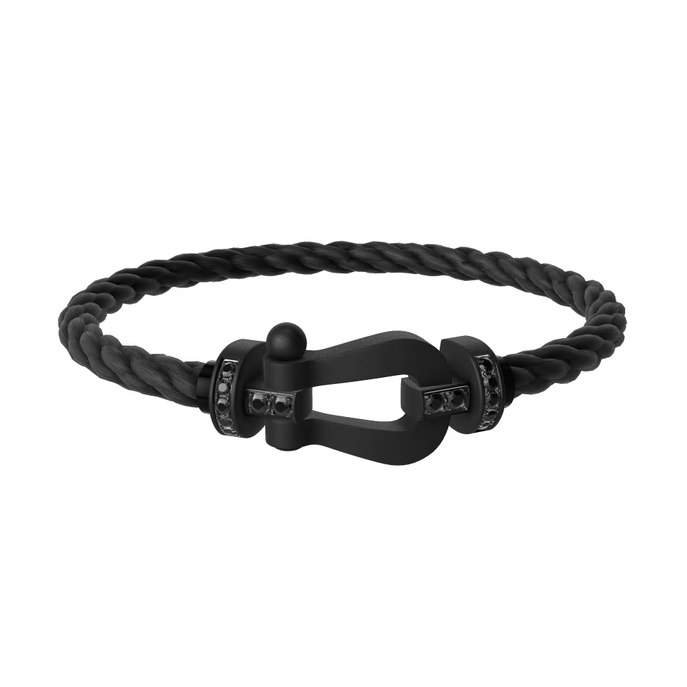 Bracelet Force 10, grand modèle, semi-pavé