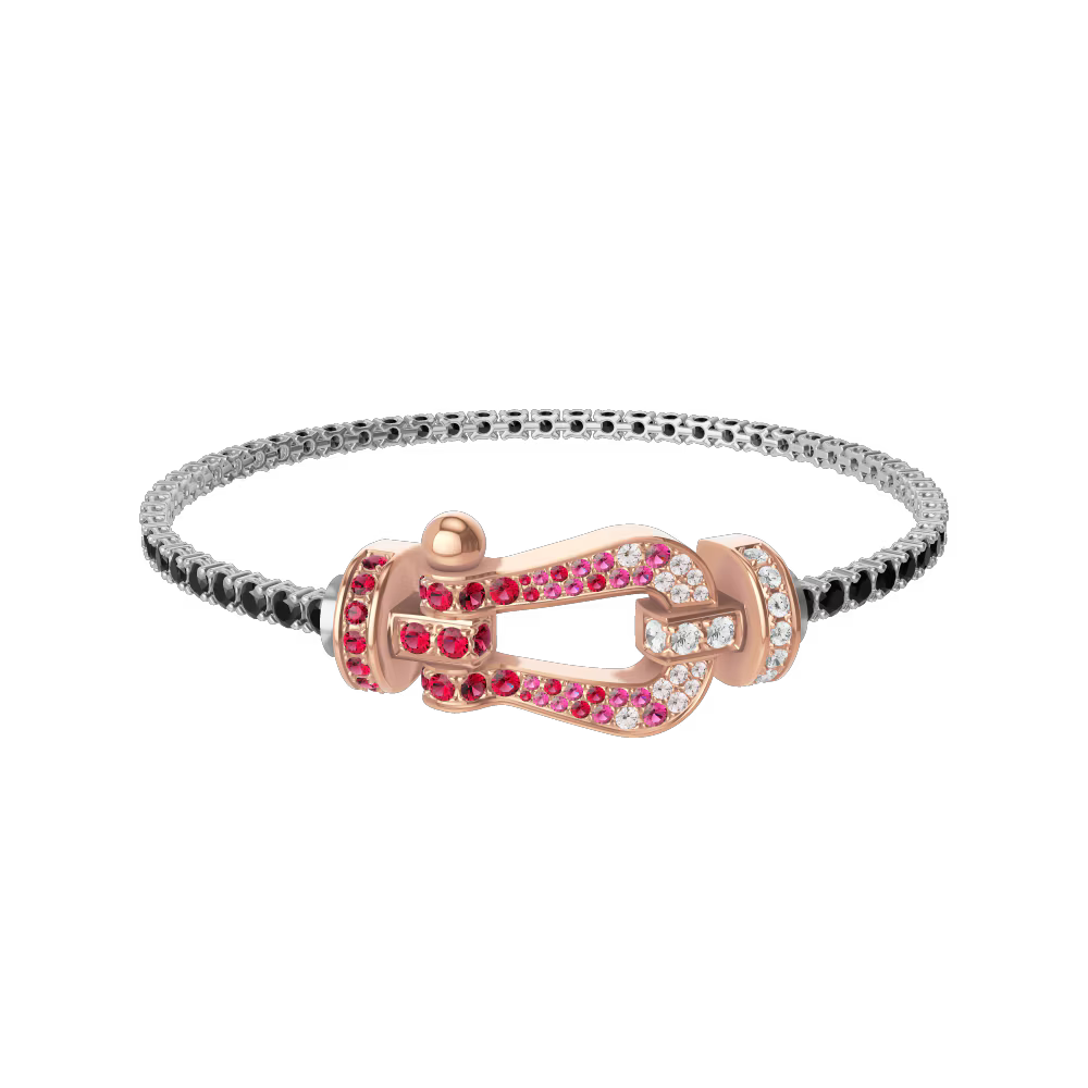 Bracelet Force 10, grand modèle, pavé