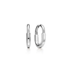 Boucles d’oreilles en or blanc 18 carats. Medium.