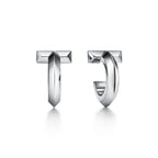 Boucles d’oreilles créoles T1 en or blanc 18 carats