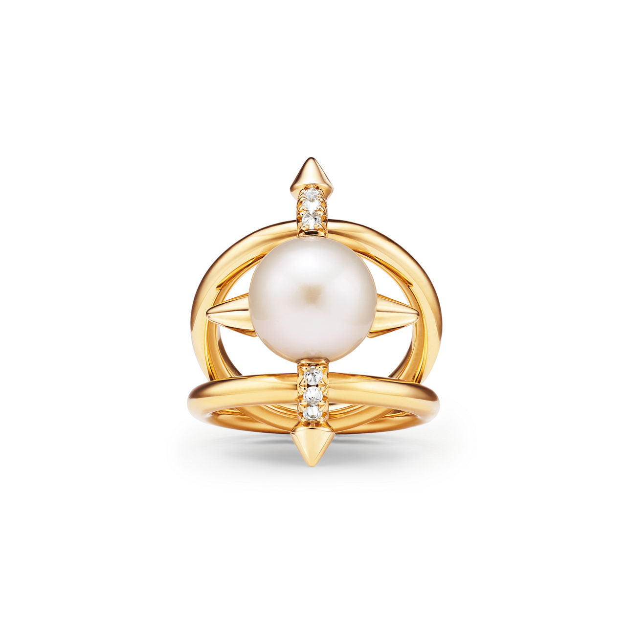 Tiffany Titan by Pharrell Williams Bague Perle en or jaune et diamants