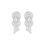 Boucles d'oreilles Chance Infinie, moyen modèle, pavé