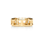Tiffany T Bague True étroite 8 mm en or 18 carats en or jaune 18 carats