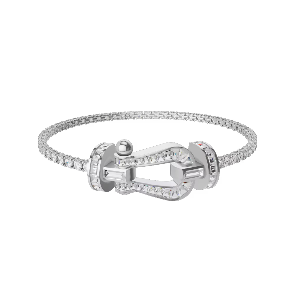 Bracelet Force 10, grand modèle, pavé