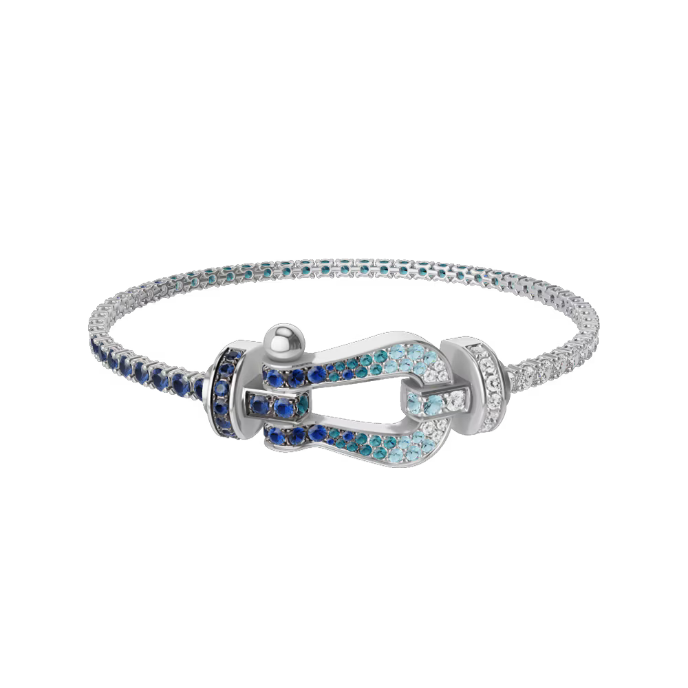Bracelet Force 10, grand modèle, pavé