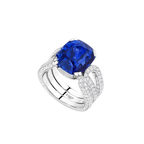 Bague 1936, saphir bleu
