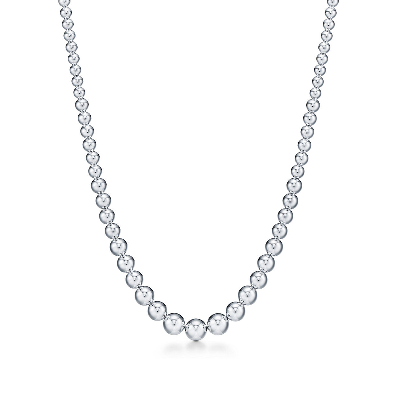 Collier gradué Ball en argent 925 millièmes