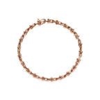 Bracelet à micro-maillons en or rose