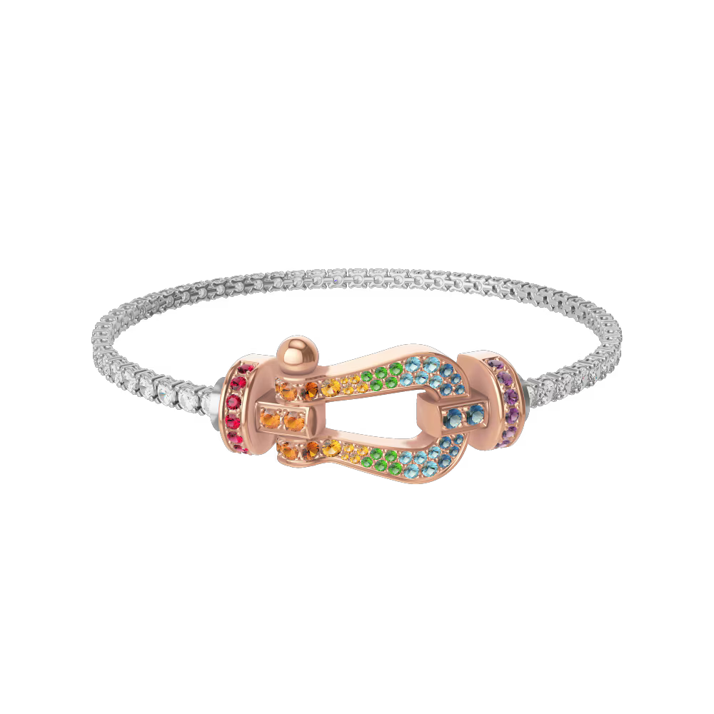 Bracelet Force 10, grand modèle, pavé