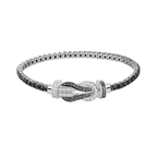 Bracelet Chance Infinie, grand modèle, pavé