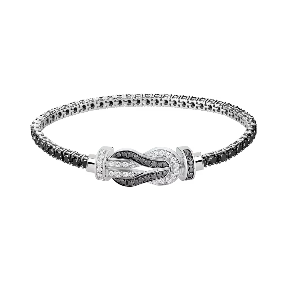 Bracelet Chance Infinie, grand modèle, pavé