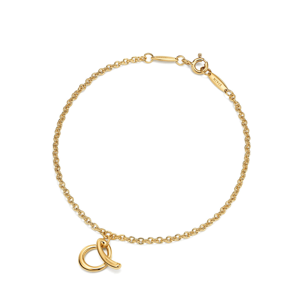Bracelet Mini Alphabet en or jaune