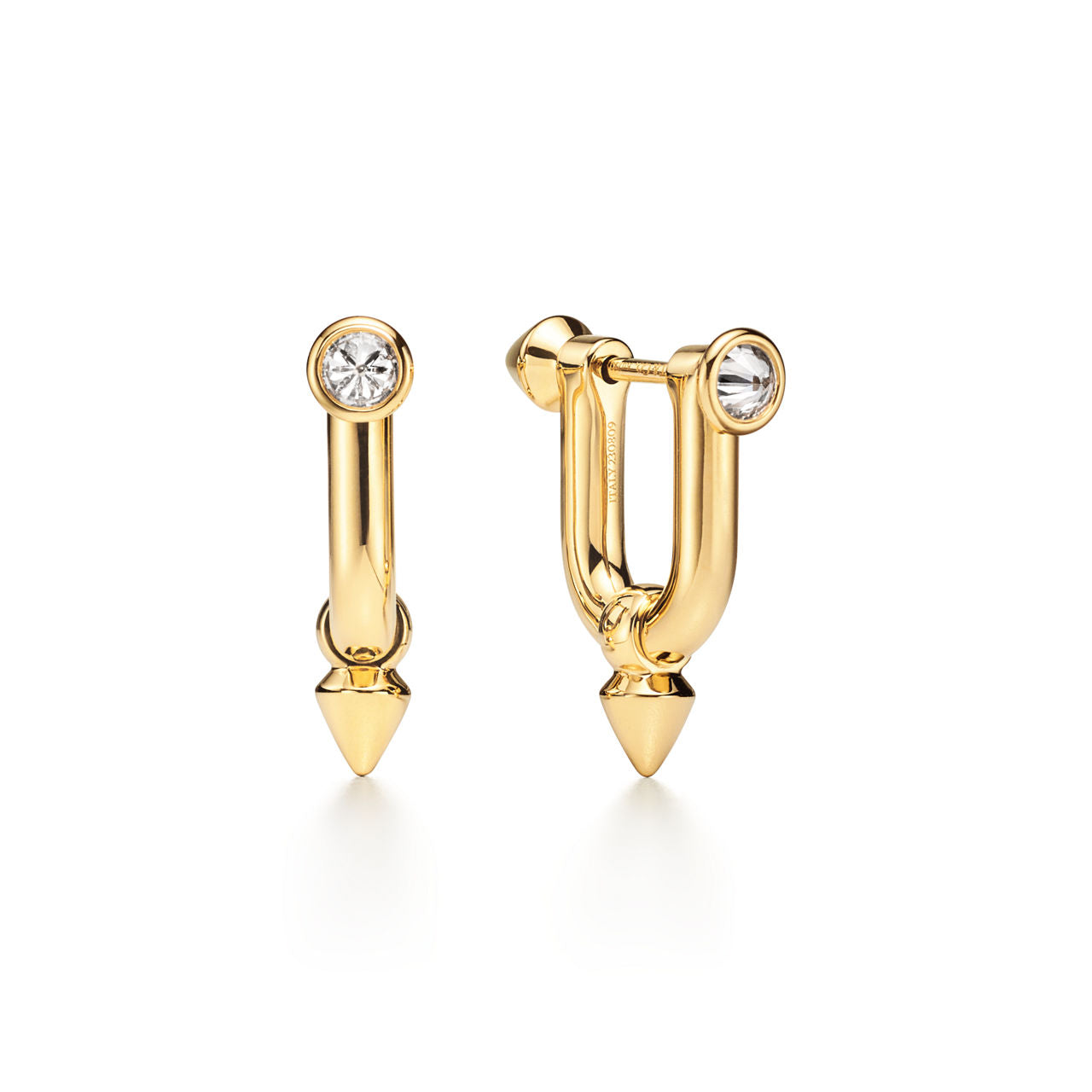 Boucles d’oreilles Medium en or 18 carats et diamants