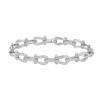Bracelet Force 10, multiple manilles, pavé, moyen modèle