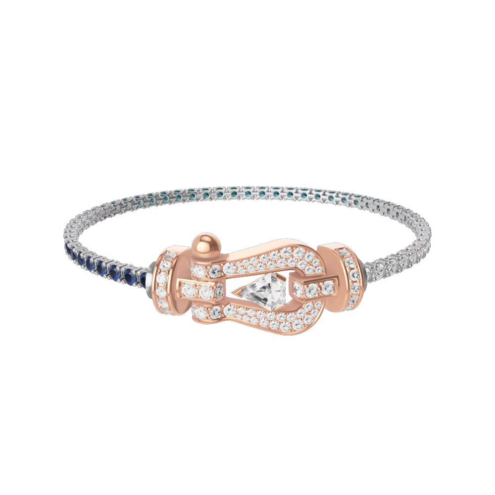 Bracelet Force 10, grand modèle, pavé, Hero Cut