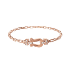 Bracelet Force 10, moyen modèle, semi-pavé