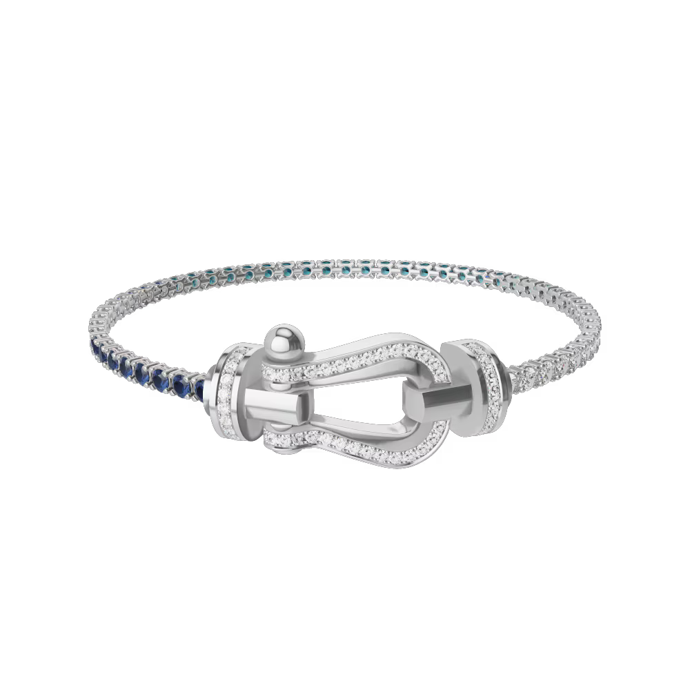 Bracelet Force 10, grand modèle, pavé