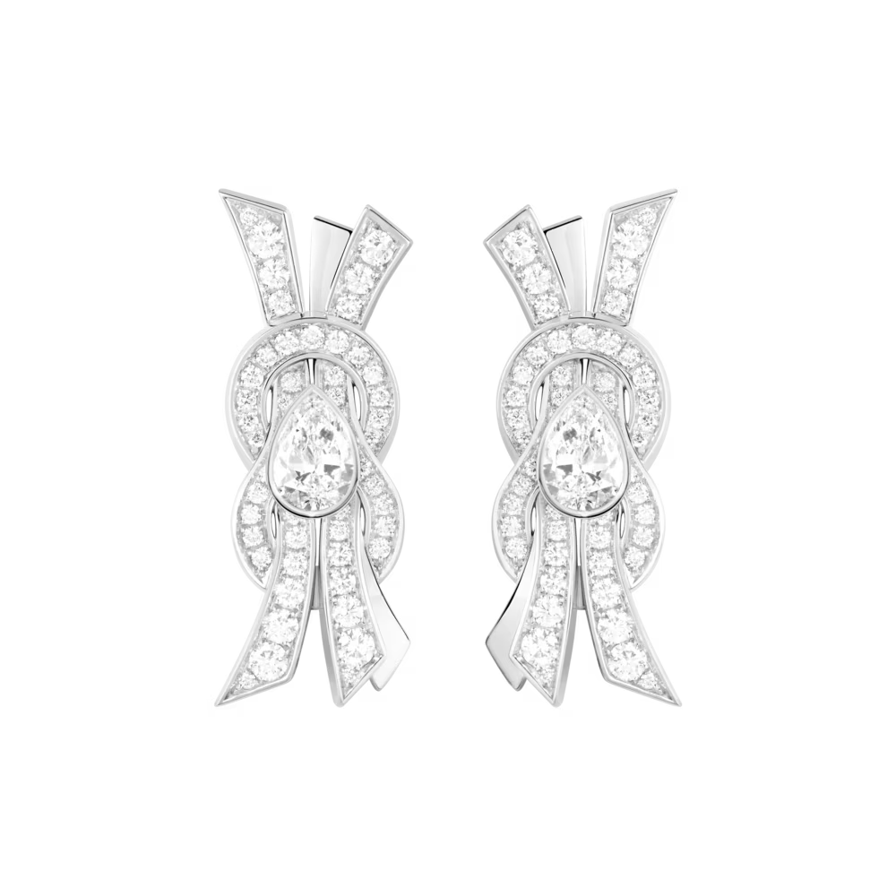 Boucles d'oreilles Chance Infinie, pavé