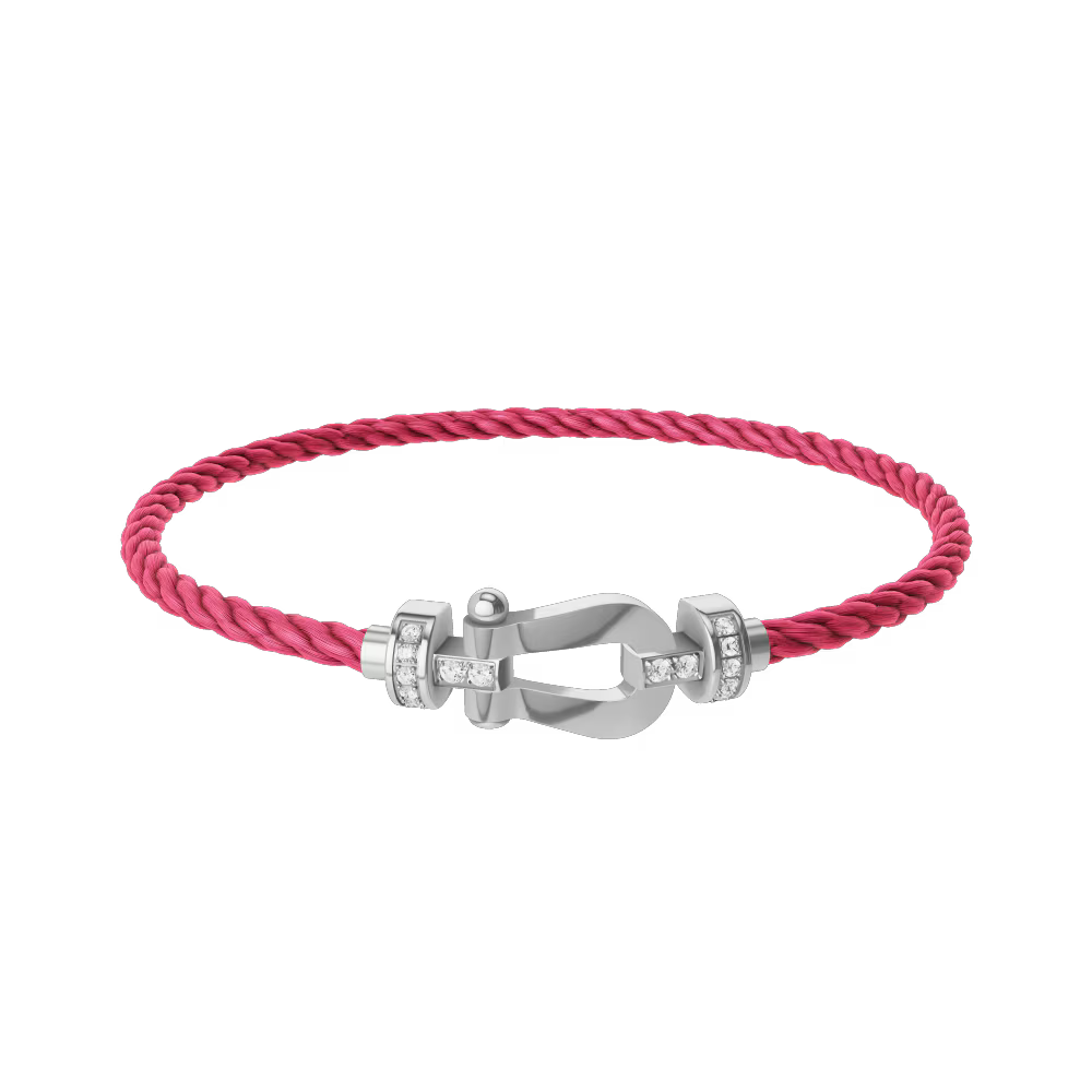 Bracelet Force 10, moyen modèle, semi-pavé