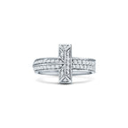 Tiffany T Bague T1 en or blanc 18 carats et diamants