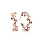 Boucles d’oreilles créoles Olive Leaf