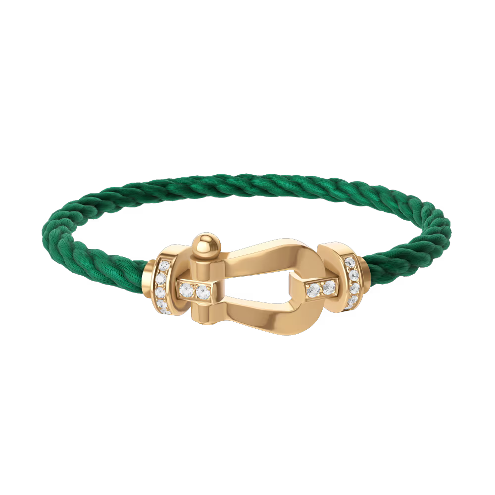 Bracelet Force 10, grand modèle, semi-pavé