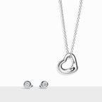 Parure Open Heart et Diamonds by the Yard® en argent 925 millièmes