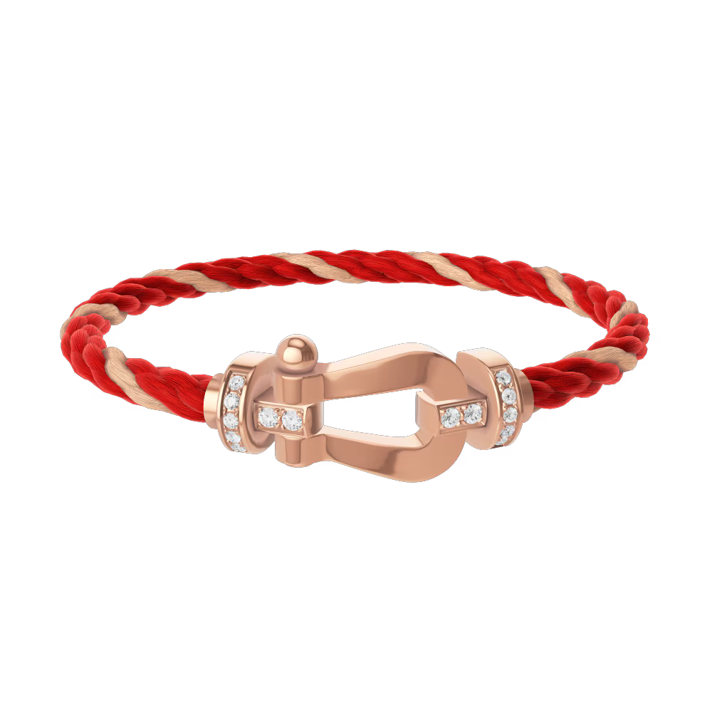 Bracelet Force 10, grand modèle, semi-pavé