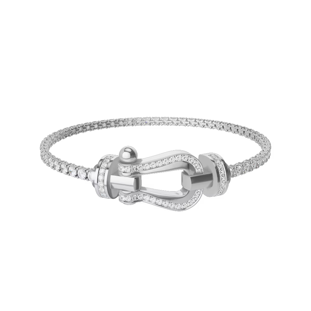 Bracelet Force 10, grand modèle, pavé
