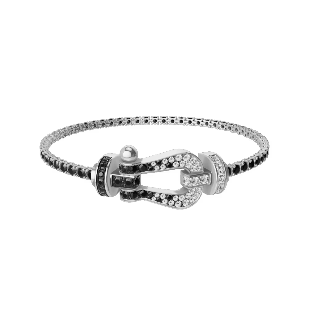 Bracelet Force 10, grand modèle, pavé