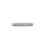Tiffany Soleste Bague Éternité demi-cercle en platine 950 millièmes et diamants