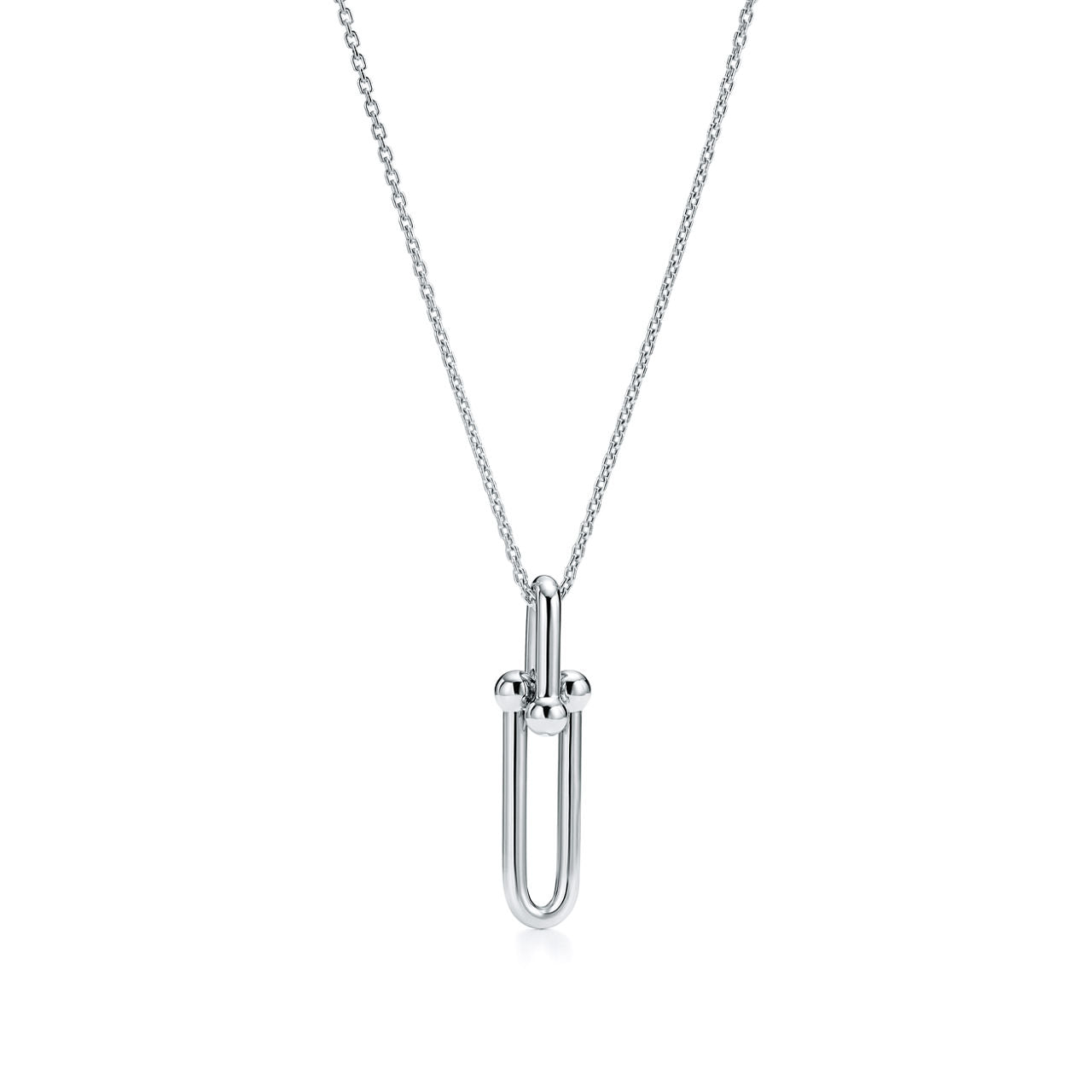 Pendentif à maillons allongés en argent 925 millièmes