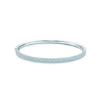 Bracelet jonc à charnière, trois rangs