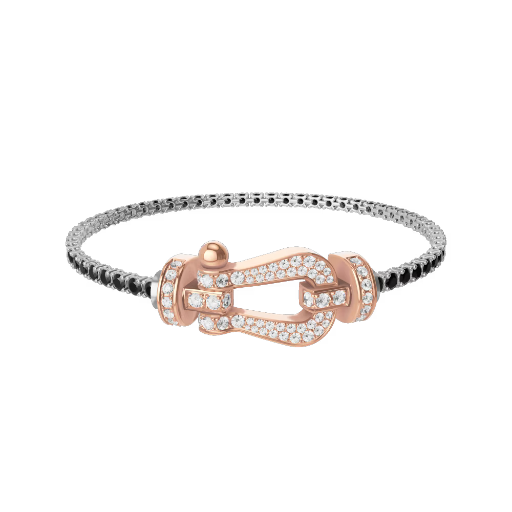 Bracelet Force 10, grand modèle, pavé