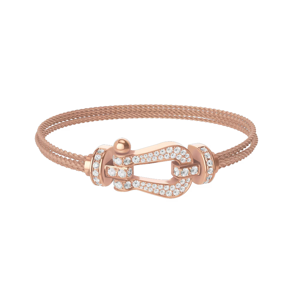 Bracelet Force 10, grand modèle, pavé
