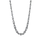 Collier à maillons gradués en or blanc 18 carats et diamants