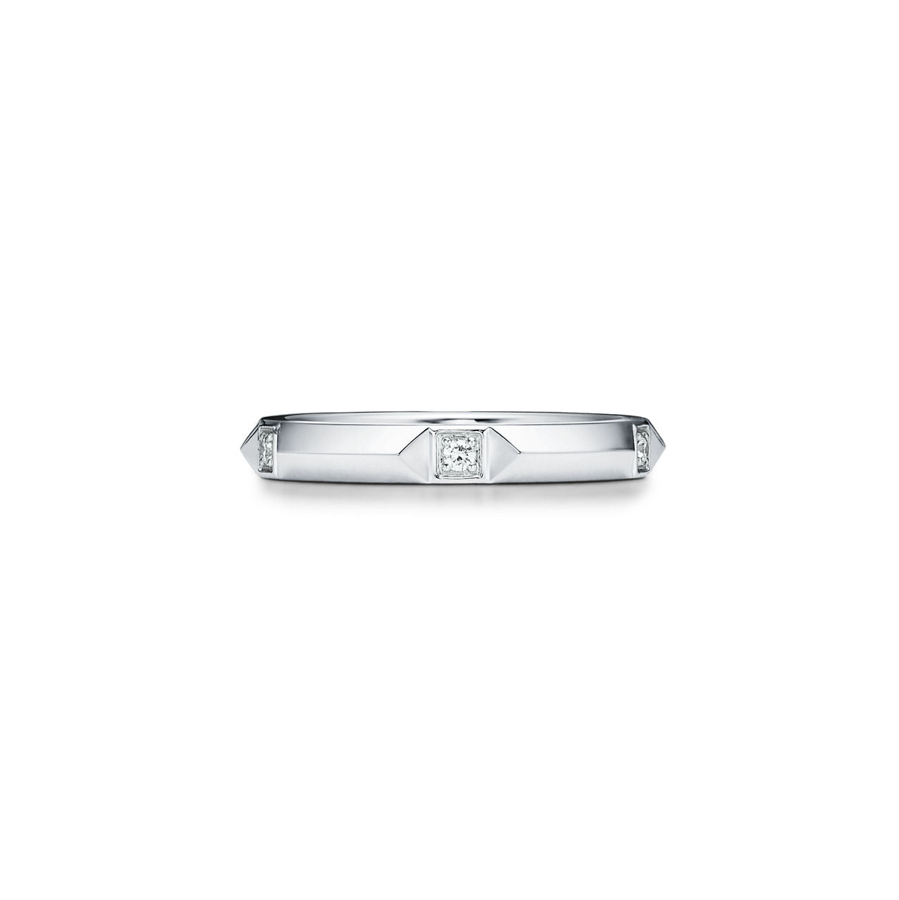 Tiffany True™ Alliance en platine 950 millièmes et diamants. Largeur