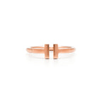 Tiffany T Bague Wire en or rose