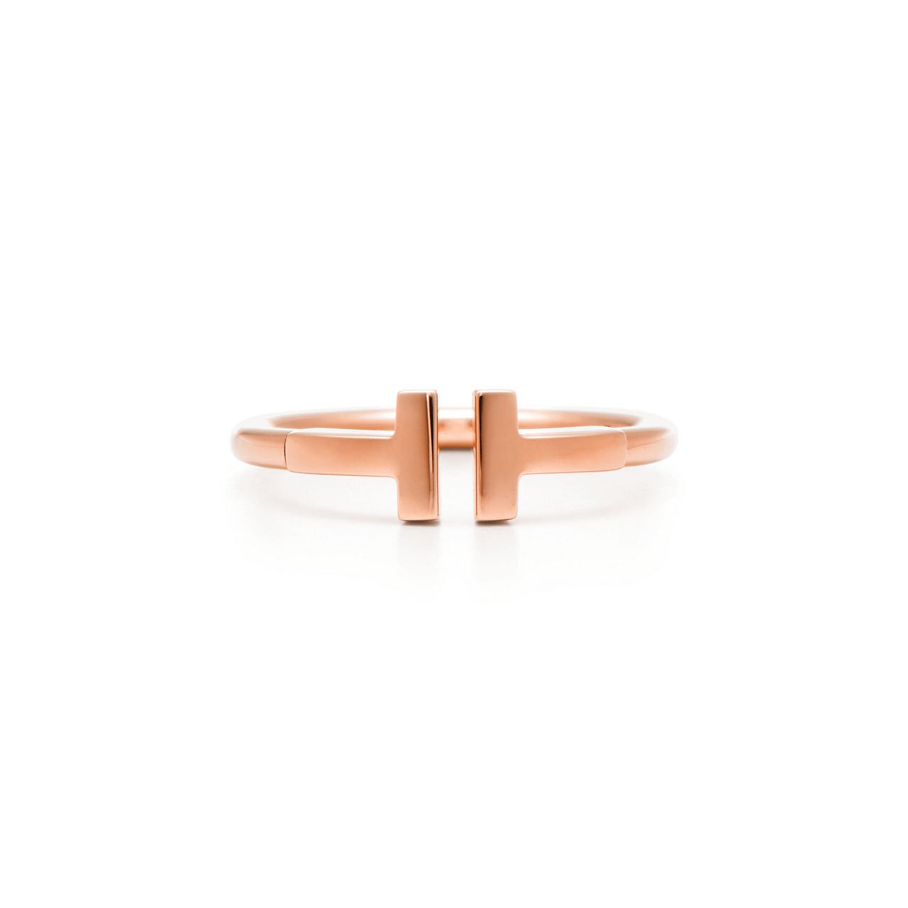 Tiffany T Bague Wire en or rose