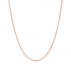 Chaîne en or rose 18 carats. 40,6 cm.
