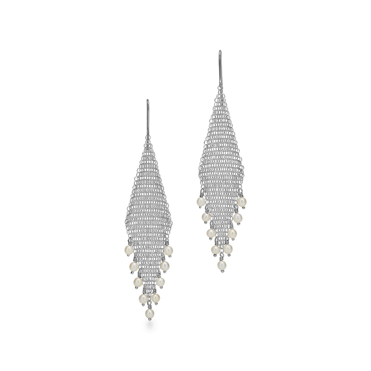 Boucles d'oreilles Frange, Collection Maille