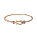 Bracelet Force 10, moyen modèle, semi-pavé