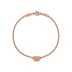 Bracelet Bean en or rose 18 carats et diamants