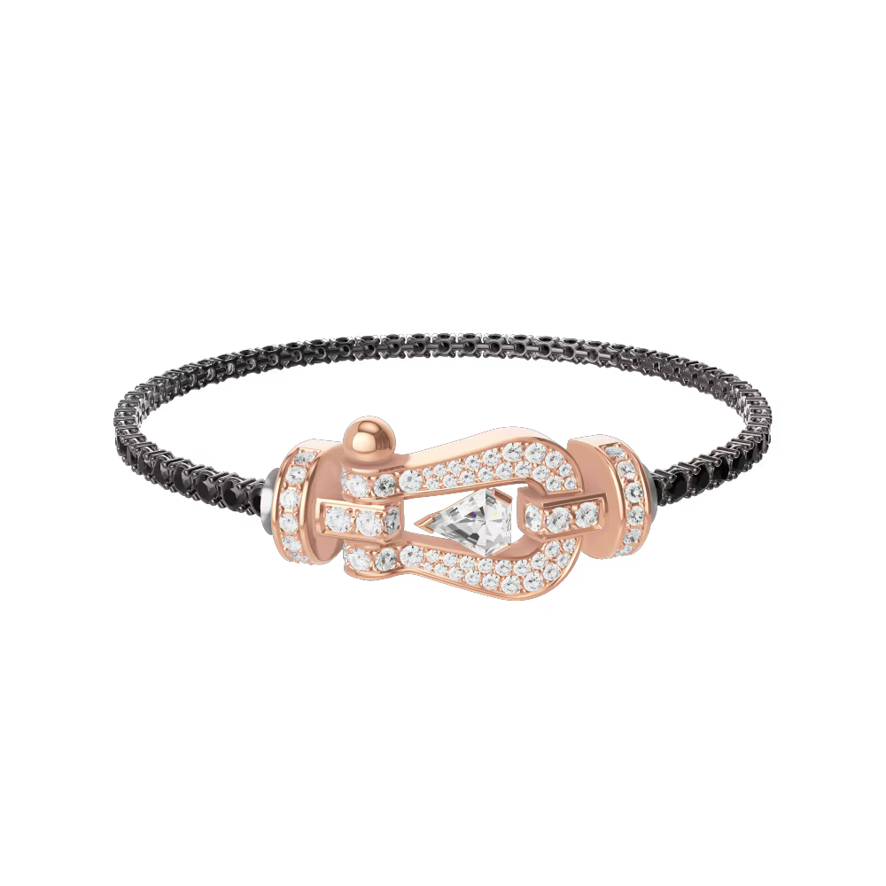 Bracelet Force 10, grand modèle, pavé, Hero Cut
