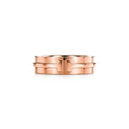 Tiffany T Bague large en or rose